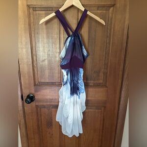 Karen Millen Abstract Dress Size 4 Flowing Artsy Y2K Vibes Fairy Cottage Whismy